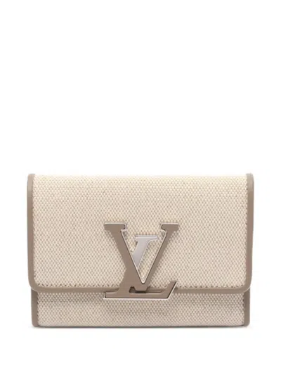 Pre-owned Louis Vuitton 2021 Canvas Leather Wallet In Neutral
