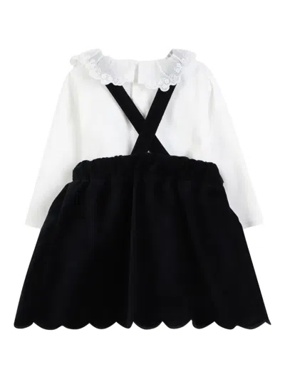 Chloé Frilled-collar Long-sleeve Dress In White
