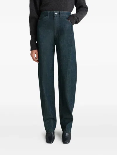 Lemaire Twisted Five-pocket Jeans In Green