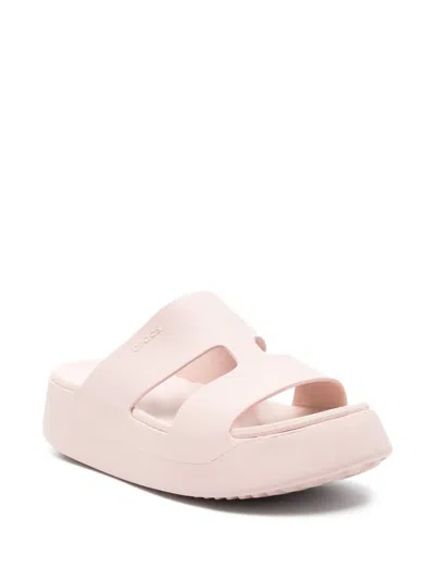 Crocs Getaway Double-strap Platform Sandals In Pink
