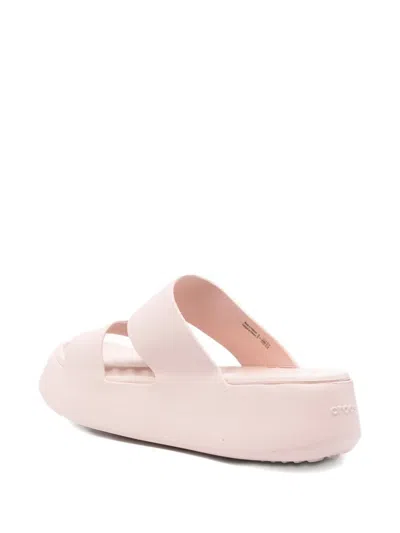 Crocs Getaway Double-strap Platform Sandals In Pink