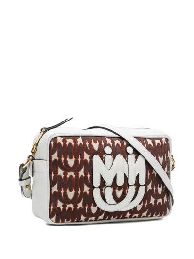 Pre-owned Miu Miu 2000-2015s Monogram-pattern Shoulder Bag In White