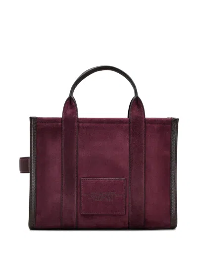 Marc Jacobs Women Dark Plum The Logo Medium Tote, Onesize Luxury Totes For Women Darveys In Burgundy