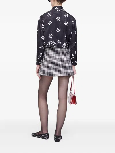 Marc Jacobs Eyelet-bow Blouse In Black