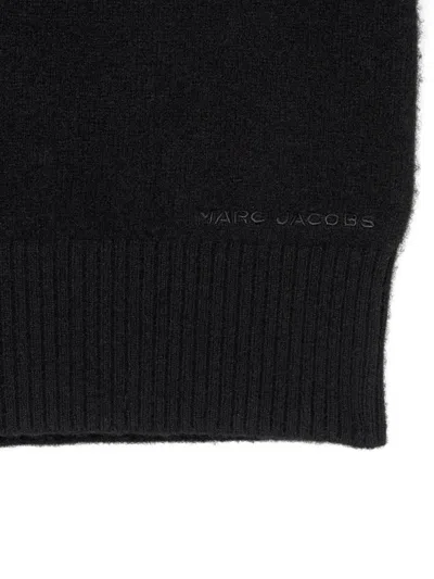 Marc Jacobs Contrast-collar Wool Top In Black