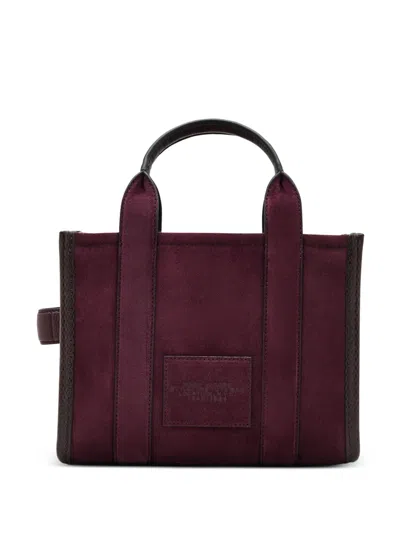 Marc Jacobs Dark Plum The Logo Small Tote In Purple