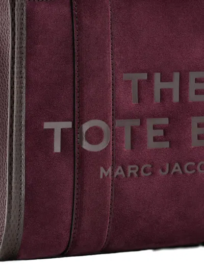 Marc Jacobs Dark Plum The Logo Small Tote In Purple