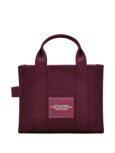 Marc Jacobs Borsa A Mano The Canvas Small Tote Bag Dark Plum In Burgundy