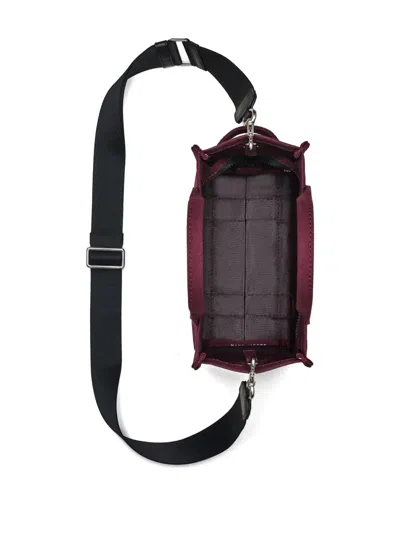 Marc Jacobs Borsa A Mano The Canvas Small Tote Bag Dark Plum In Burgundy