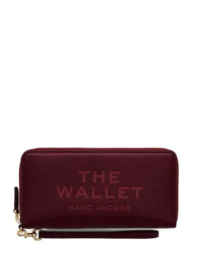 Marc Jacobs The Continental Leather Wallet In Red