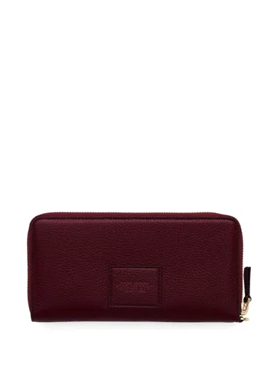 Marc Jacobs The Continental Leather Wallet In Red