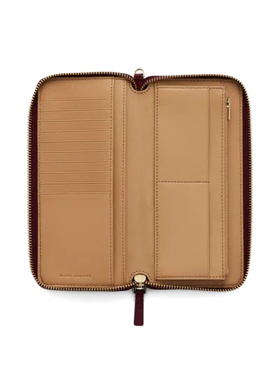 Marc Jacobs The Continental Leather Wallet In Red