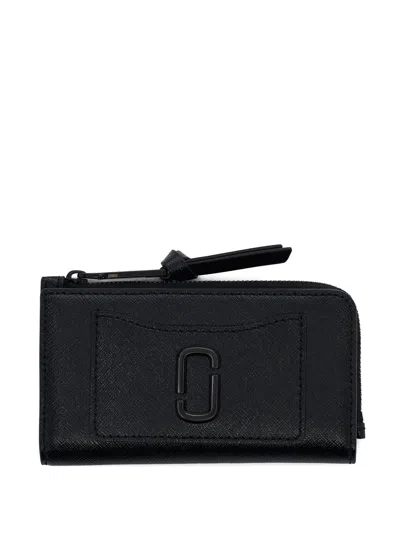 Marc Jacobs The Utility Snapshot Leather Wallet In Black