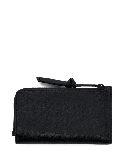 Marc Jacobs The Utility Snapshot Leather Wallet In Black