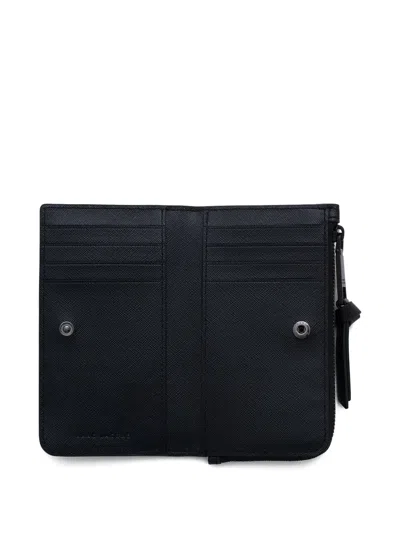 Marc Jacobs The Utility Snapshot Leather Wallet In Black