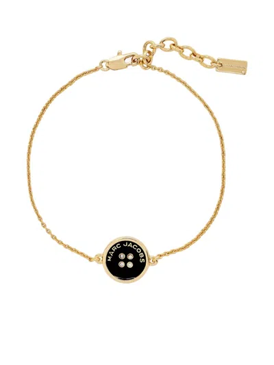 Marc Jacobs The Button Chain Bracelet In Gold