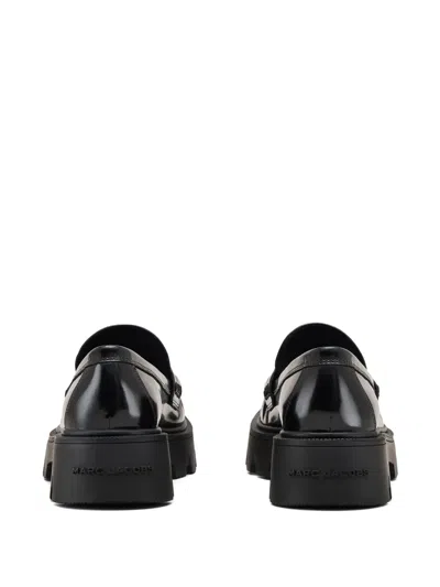 Marc Jacobs Logo-plaque Platform Loafers In Black