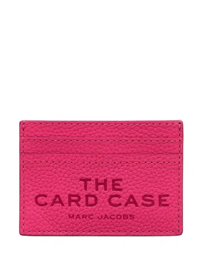 Marc Jacobs The Leather Raspberry Pink Card Case In Pink