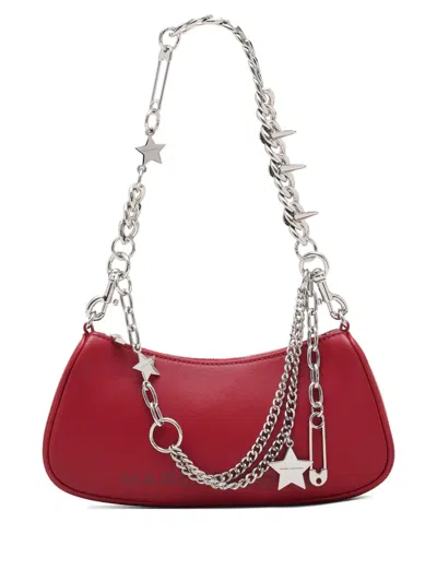 Marc Jacobs The Star Charm Leather Shoulder Bag In Red