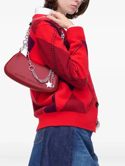 Marc Jacobs The Star Charm Leather Shoulder Bag In Red