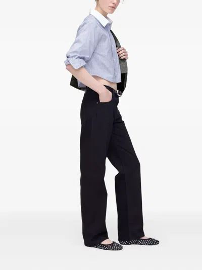 Marc Jacobs The Jean Straight-leg Pants In Black