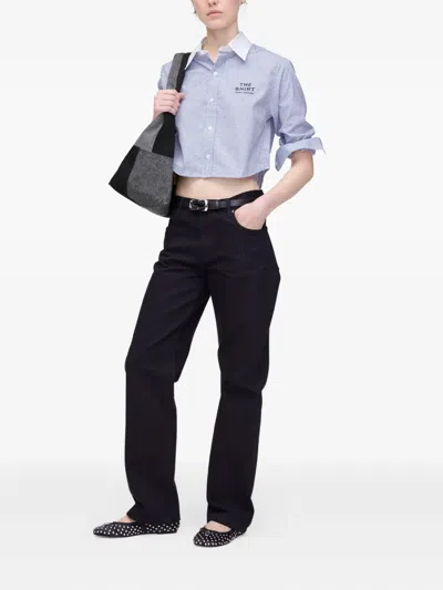 Marc Jacobs The Jean Straight-leg Pants In Black