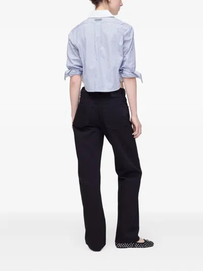 Marc Jacobs The Jean Straight-leg Pants In Black