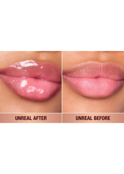 Charlotte Tilbury Unreal Lips Healthy Glow Nectar Lip Oil With Hyaluronic Acid And Vitamin E Juicylicious Strawberry V In Pink