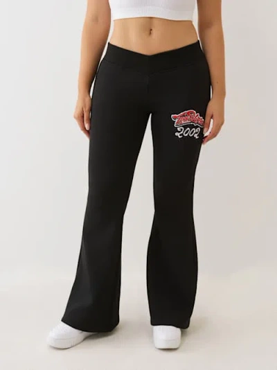 True Religion Flare Leg Sweatpants In Black