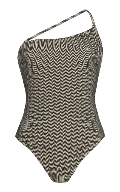 Zulu & Zephyr Chevron One-piece Swimsuit In Multi