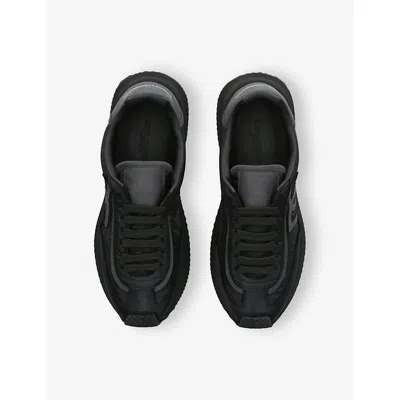 Dolce & Gabbana Runner Panelled Shell Sneakers In Black