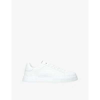 Dolce & Gabbana Leather Sneakers In White