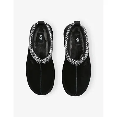 Ugg 40mm Tazz Shearling Platform Loafers In Black