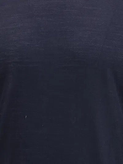 Giorgio Armani Virgin Wool Sweater In Blue