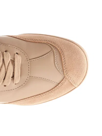 Chloé Kick Quilted Leather Sneakers In Pink Tea