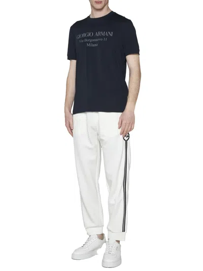 Giorgio Armani T-shirt In Blue