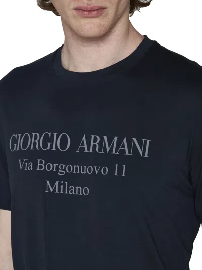 Giorgio Armani T-shirt In Blue