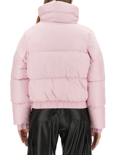 Msgm Cropped Fit Jacket In Pink