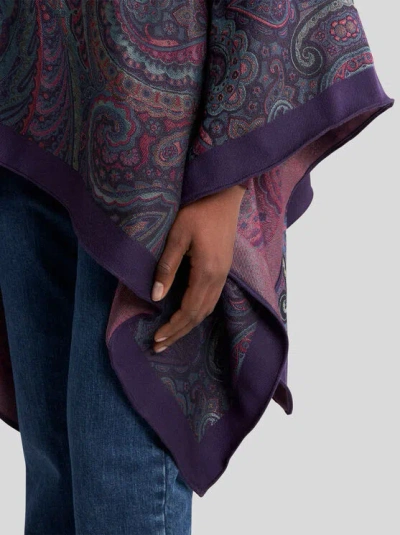 Etro Wool-blend Jacquard Cape