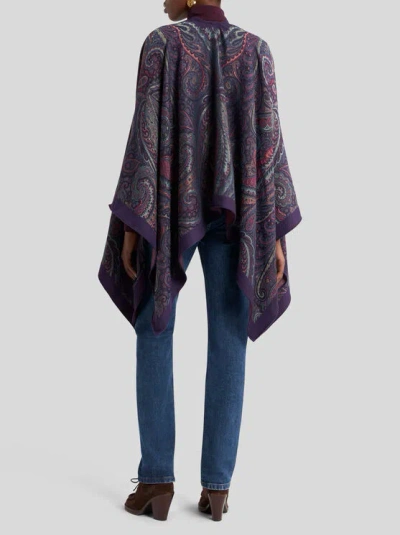 Etro Wool-blend Jacquard Cape