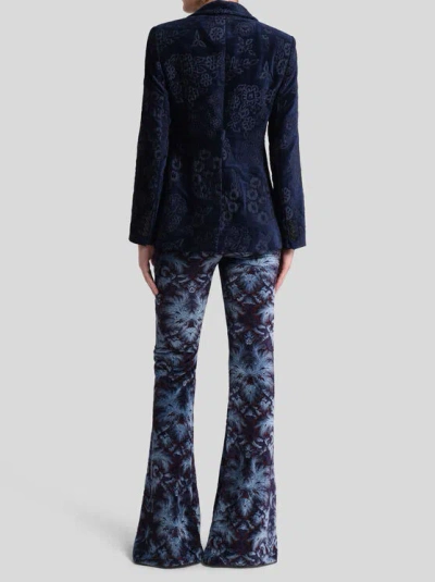 Etro Chenille Jacquard Jacket In Blue
