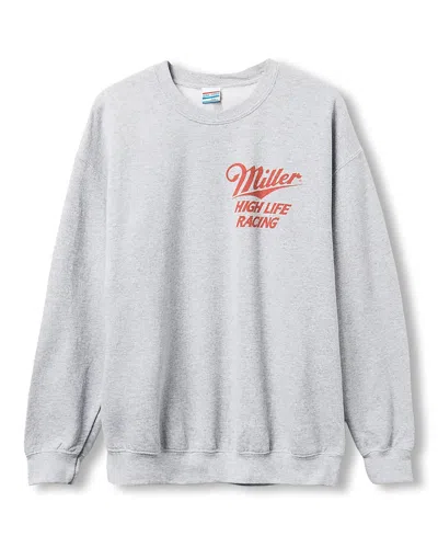 Junk Food Clothing Unisex Miller High Life Champ In Champagne Flea Market Fleece Sweatshirts In Gray