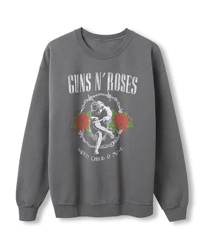 Junk Food Clothing Unisex Guns N' Roses Sweet Child O' Mine Flea Market Fleece Sweatshirts In Gray