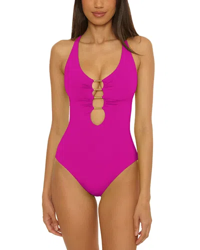 Becca By Rebecca Virtue Color Code Ariyah One Piece Swimsuit In Purple