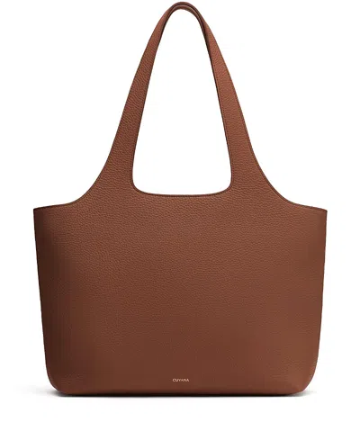 Cuyana System Zipper 13 Laptop Tote In Brown