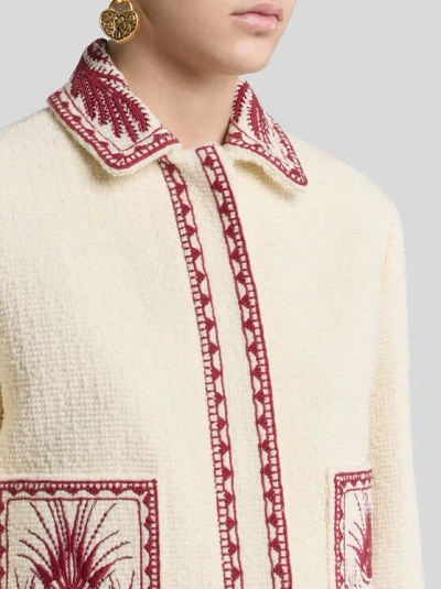 Etro Bouclé-effect Tweed Jacket In Neutral