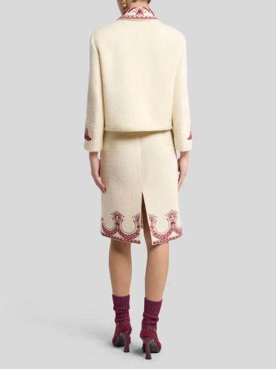 Etro Bouclé-effect Tweed Jacket In Neutral