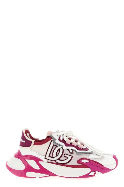Dolce & Gabbana Day Faster Viscose Fabric Sneakers In Multi