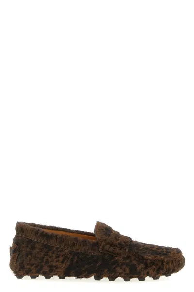Tod's Moccasin "gommino Macro" In Brown
