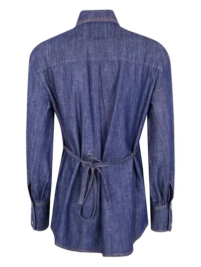 Aviu Rouges Denim Shirt In Blue